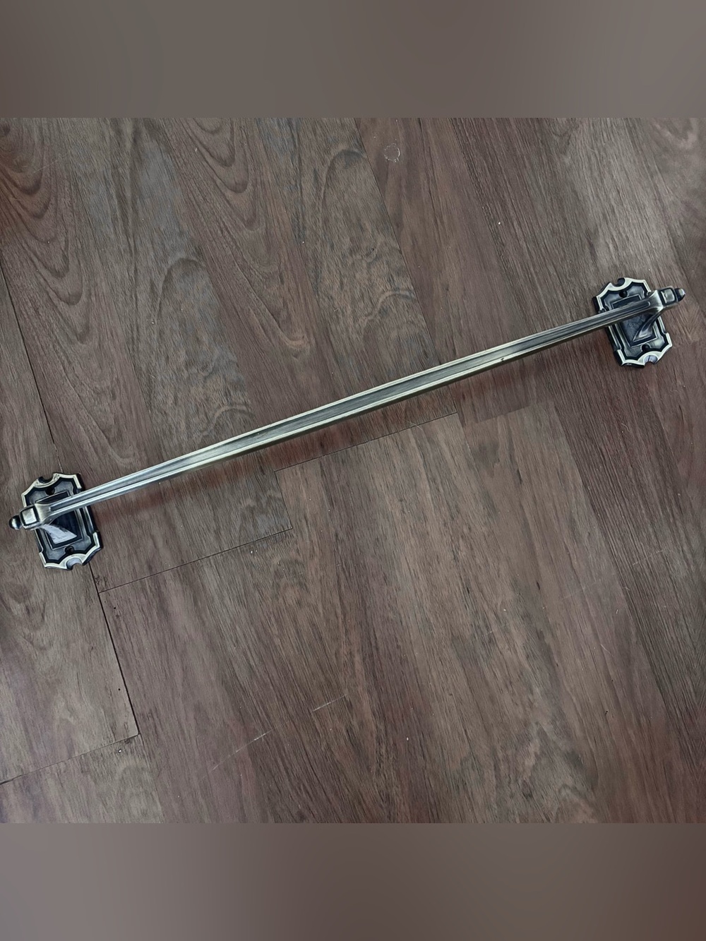 Amerock Carriage House Antiqued Brass Bathroom Towel Rack Bar MCM - Picture 2 of 12